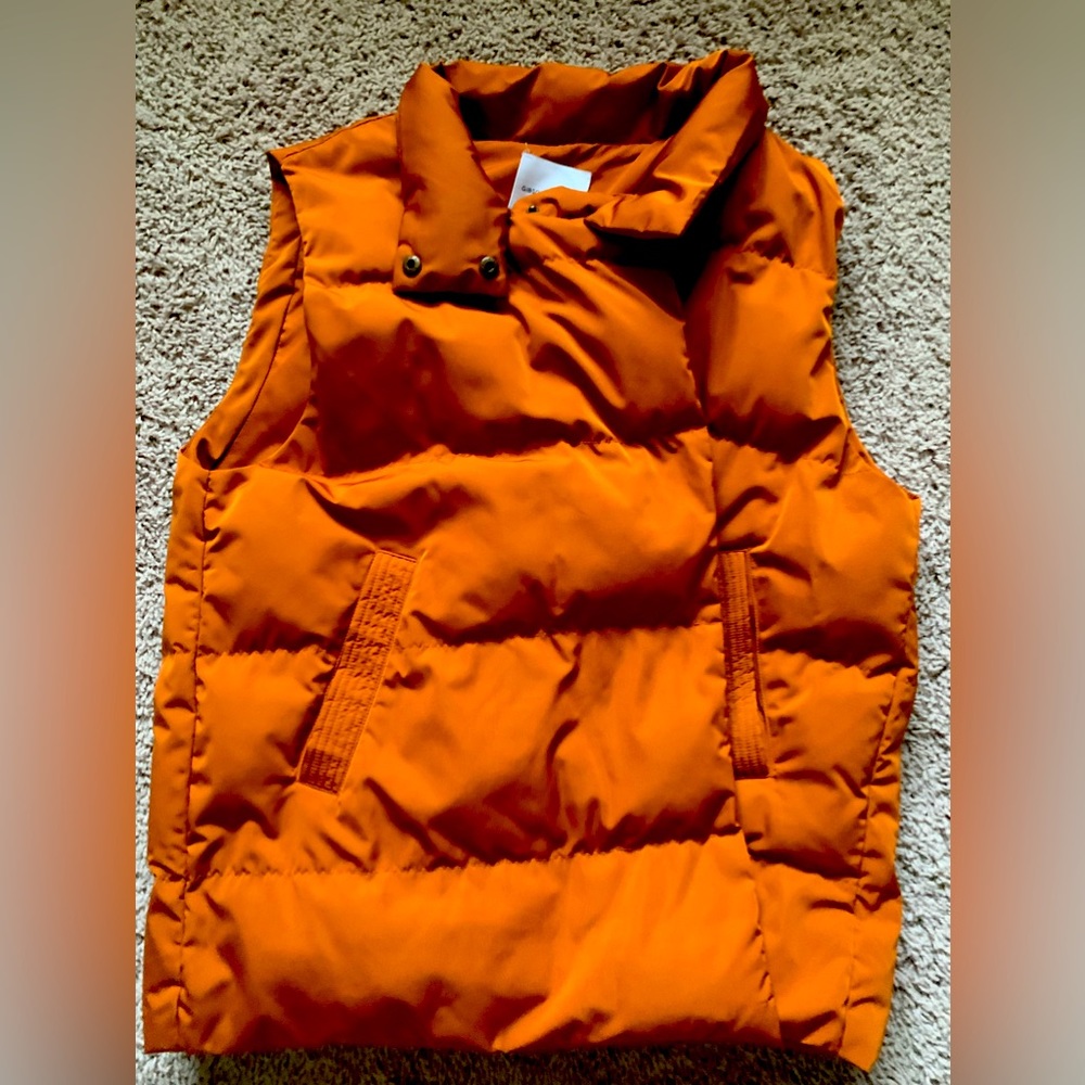 Gibson Latimer NWOT burnt orange puffer vest